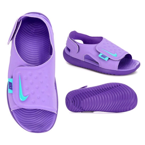 nike purple slippers
